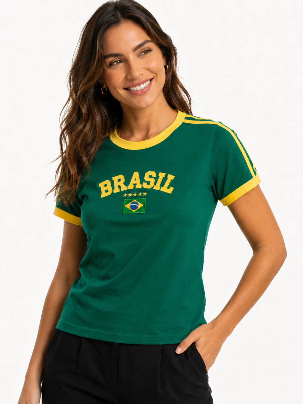 Camisa Brasil Retrô (Compre 1 Leve 3)