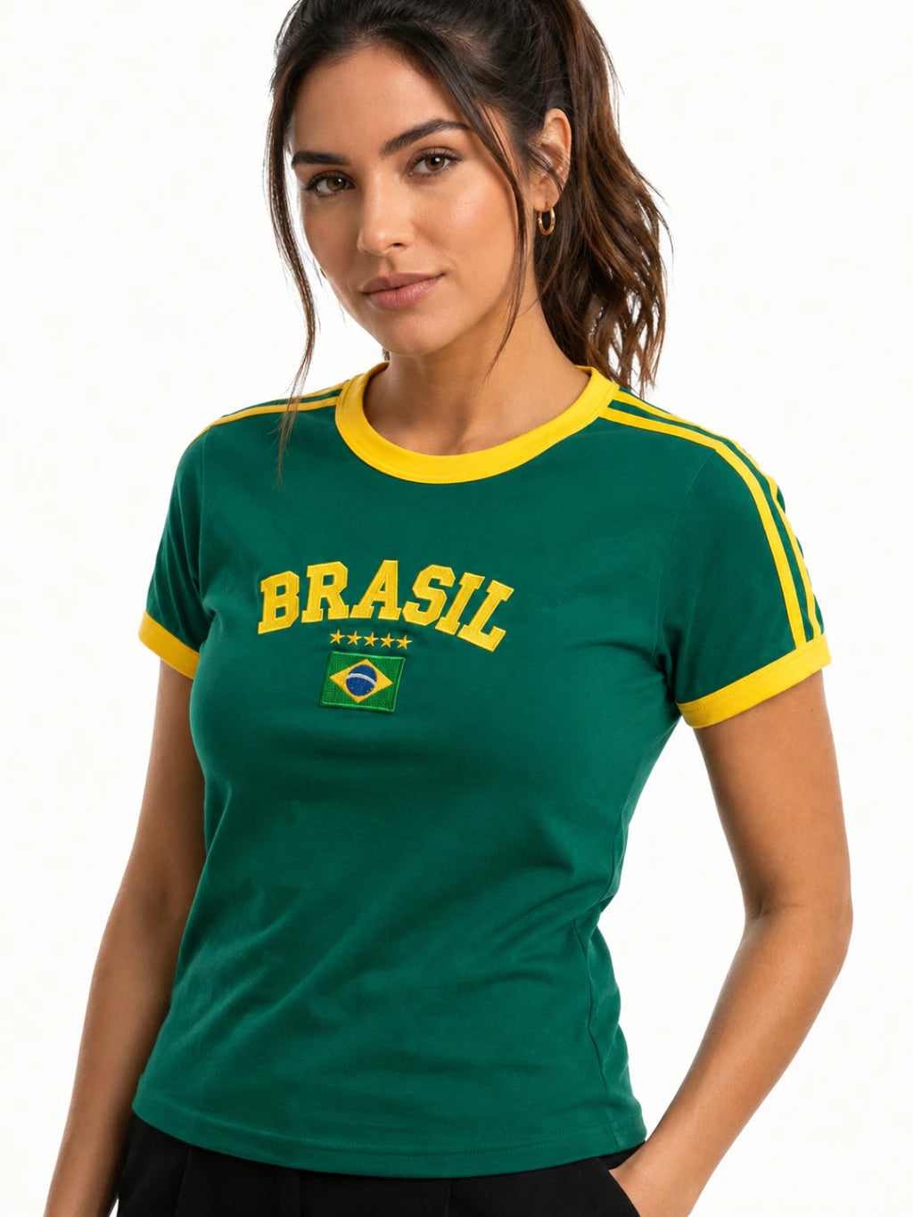 Camisa Brasil Retrô (Compre 1 Leve 3)