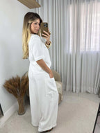 Kit 2 Conjuntos Blusa Decote V e Calça - Aurora