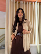 Vestido Duda Café