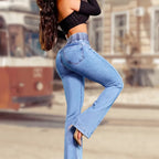 Calça Jeans Flare Modeladora Cintura Alta [Pague 1 Leve 3]