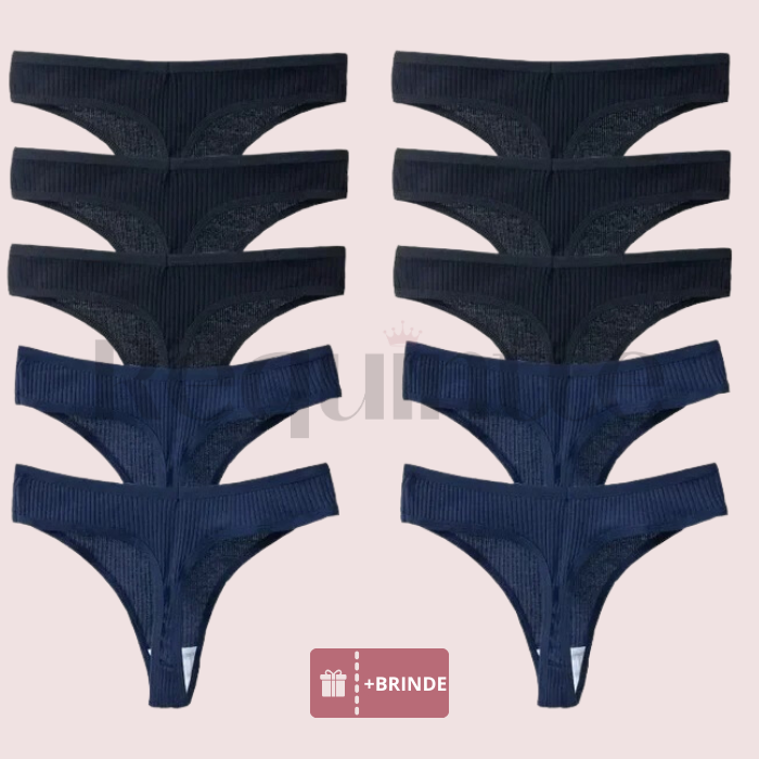 Calcinhas Santie Confort 100% em Algodão [Compre 5 Leve 10] + Frete Grátis