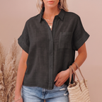 [COMPRE 1 E LEVE 3] Camisa Alvorada™ em Linho de Algodão / A Peça Essencial do Verão para a Mulher Decidida e Sofisticada!