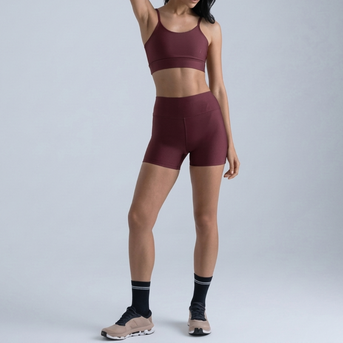 Kit Conjunto Fitness Legging + Short + Top Alça